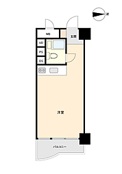 チサンマンション宇都宮第1 ワンルームの間取図画像