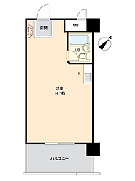 ハウスユマニテ今宿 ワンルームの間取図画像