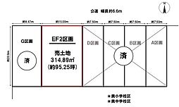 売土地　一宮市奥町字七丁　ＥＦ 2区画　全7区画