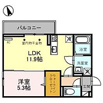 Ｄ－ＲＯＯＭ三河町 105 ｜ 群馬県前橋市三河町1丁目（賃貸アパート1LDK・1階・42.79㎡） その2