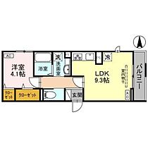 Ｄ－ＲＯＯＭ南町3丁目 203 ｜ 群馬県前橋市南町3丁目（賃貸アパート1LDK・2階・35.44㎡） その2