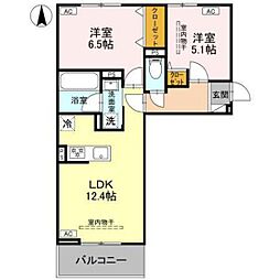 La Maison天川原町一丁目 B棟 2階/203