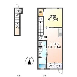 ヴィラ・ソレイユ　Ｂ 2階