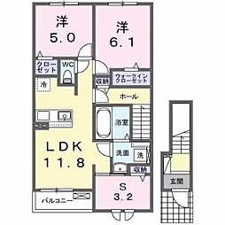 グロワール 2階/-