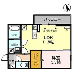 🉐敷金礼金0円！🉐Ｄ−ＲＯＯＭ三河町