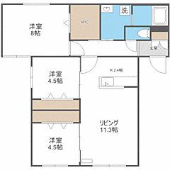 物件の間取り