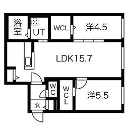 ALPHA南8条 2階