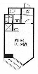 ハイツ神田岩本町 ワンルームの間取図画像