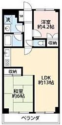 ブルーミングハイツ1の間取図画像