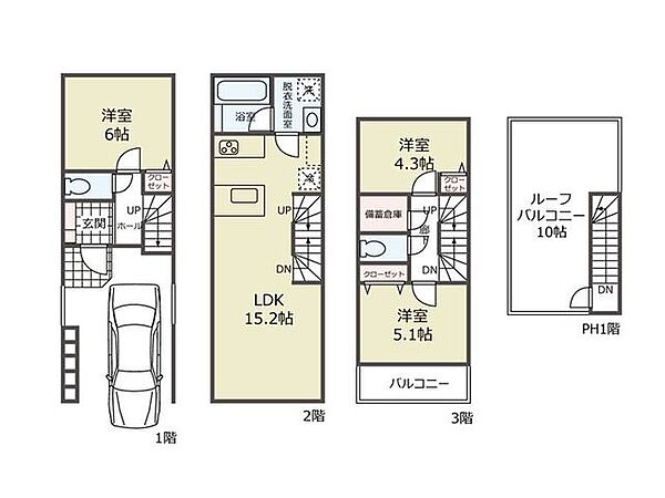間取りを拡大表示