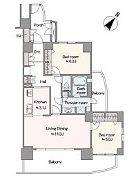 間取図画像 2LDK