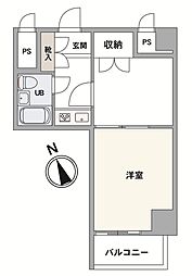 トップ浅草No.1 1DKの間取図画像