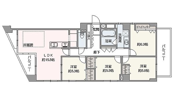 間取りを拡大表示
