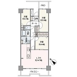 クリオ湘南・追浜サニークレスト 3LDKの間取図画像