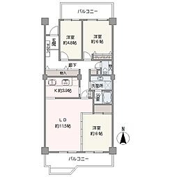 間取図画像 3LDK