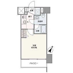 SYNEX横濱阪東橋2 1Kの間取図画像