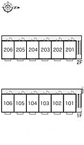 レオパレスファンタジー 205 ｜ 京都府亀岡市篠町柏原頭26（賃貸アパート1K・2階・19.87㎡） その4