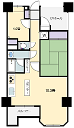 ライオンズステーションプラザ小田急相模原 1SLDKの間取図画像