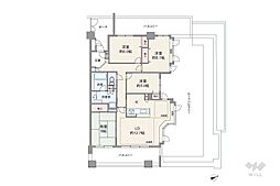 ライオンズシティ千種 4LDKの間取り