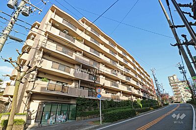 外観：サンハイツ東山の外観（南西側から）