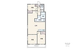 エスポア覚王山 3LDKの間取図画像