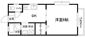 ヴィラ・ハクセキ 203 ｜ 栃木県足利市緑町1丁目（賃貸アパート1DK・2階・29.81㎡） その2