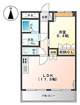 ウイステリアG 202 ｜ 栃木県足利市助戸新山町（賃貸アパート1LDK・2階・41.04㎡） その2