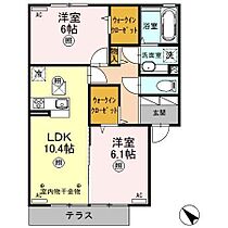 グローラ 103 ｜ 栃木県足利市堀込町（賃貸アパート2LDK・1階・57.63㎡） その2