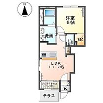 パティール 101 ｜ 栃木県足利市堀込町（賃貸アパート1LDK・1階・43.21㎡） その2