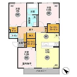 間取図画像 3LDK