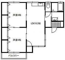 間取図画像 2LDK