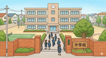 宮崎中学校まで約420m