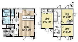 佃1丁目貸家 3SLDKの間取り