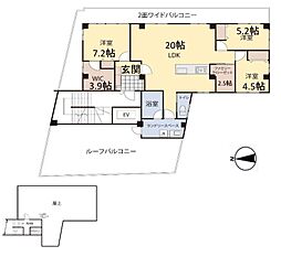 ドリアンヴィラ 6階3LDKの間取り