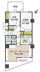 ディアナガーデン恵比寿 11階1SLDKの間取り