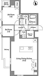 間取図画像 2LDK