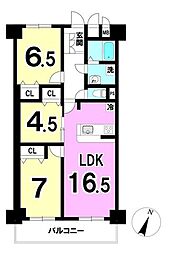 間取図画像 3LDK