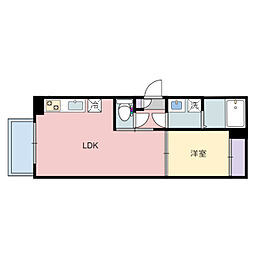 仙台市営南北線 北仙台駅 徒歩8分の賃貸アパート 1階1LDKの間取り