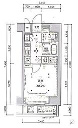 ARTESSIMO PRIMA 7 1Kの間取り