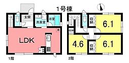 新築戸建 富木島町北屋敷　限定1棟 4LDKの間取り