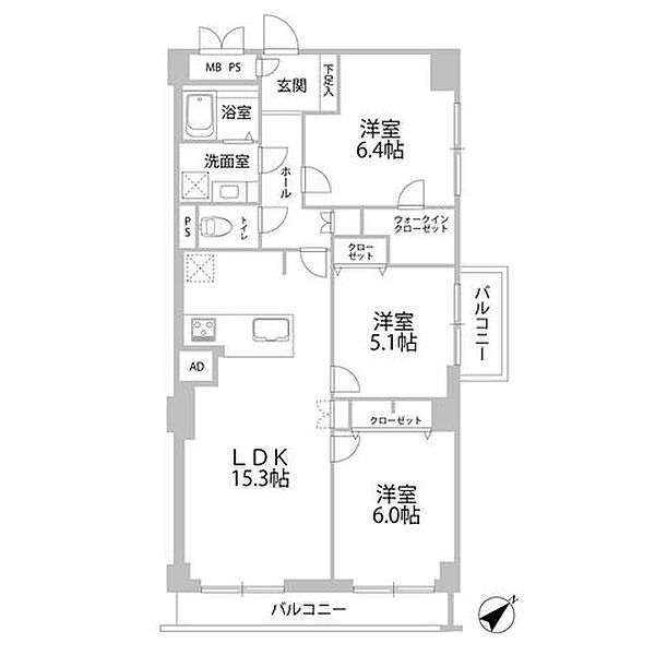 間取りを拡大表示