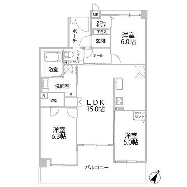 間取りを拡大表示