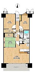 大牧ヒルズ 3LDKの間取図画像
