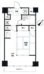 バイスバーデン月野夜ヴィラII 113 1階1LDKの間取り