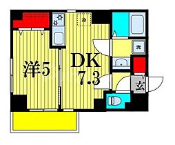 金太郎ヒルズ340 5階1DKの間取り