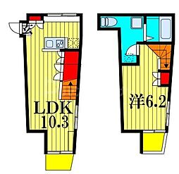 ＫＳ新船橋 1階1Kの間取り