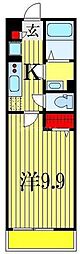 リブリ・佳 3階1Kの間取り