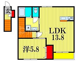 グランベールS6 1LDKの間取図画像