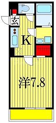 リブリ・ミニヨン 1Kの間取図画像