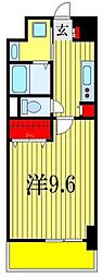 エムズレジデンス 1Kの間取図画像
